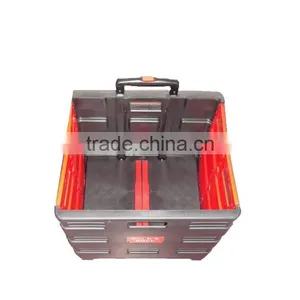 Light Weight Plastic Collapsible Rolling Hand Pull Cart DW-FP-S thumbnail-1