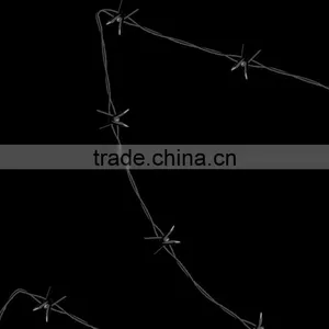 YS Brand 2 Barb 4 Point High Tensile Steel Barbed Wire 12.5 Ga. 15.5 Gauge Galvanized Barbed Wire Coated Safety Fence thumbnail-2