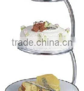 3-tiers Stainless Steel Wedding Cake Stand thumbnail-1