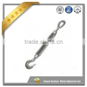 Rigging Hardware U.S. TYPE D.F. Stainless Steel TURNBUCKLE Hook and Eye thumbnail-1
