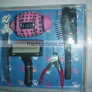 Pet Grooming Supply Pet Comb Lint Brush Set thumbnail-1