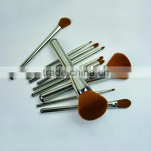 Brown Makeup Brush Set / Cosmetic Make Up Brush 10pc thumbnail-5