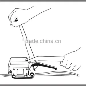 Manual Sealless Steel Strapping Packing Strip Tool A333 thumbnail-4