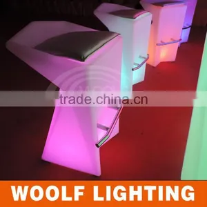 Compliant Rechargeable Colourful Waterproof RGB LED Glowing Bar Chair thumbnail-4