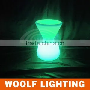 Outdoor Decorative Remote Color Changing LED Illuminated Drum Chair thumbnail-1