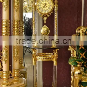 Rare Antique French Gold Gilt Ormolu Ornate Mantel Pendulum Table Clock thumbnail-2