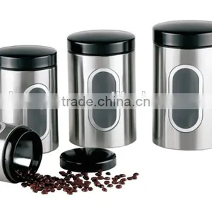 Stainless Steel Storage Airtight Coffee Canister Set thumbnail-2