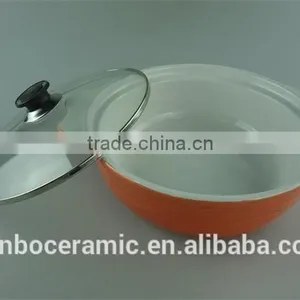 Ceramic Pots for Cooking Color Glazed With Glass Lid Cooking Pot Sets thumbnail-6
