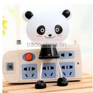 Plug Cartoon Animal Bear Led Motion Sensor Night Light thumbnail-1