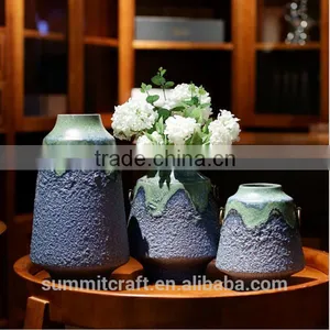 Antique Chinese Porcelain Vase Blue Chinese Vase thumbnail-1