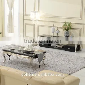 2016 New Design Cheap Marble TV Stand for Living Room Furniture E102 thumbnail-1