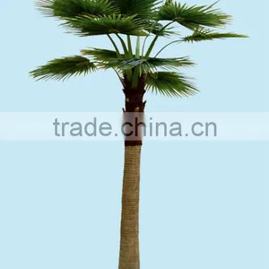 Home Garden Edging Decorative 5ft to 16ft Height Outdoor Artificial Green Plastic Palm Trees EDS06 0825 thumbnail-4