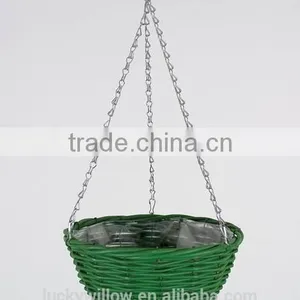 Natural Garden Wicker Hanging Flower Baskets thumbnail-2