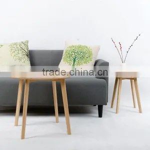 Living Room Collection Natural MDF Top Solid Bamboo Coffee Table thumbnail-2