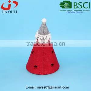 New Design Christmas Decoration With LED Non-woven Fabric Santa Claus Doll thumbnail-3