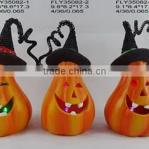 Ceramic Pumpkin Halloween Lantern thumbnail-1