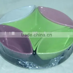 Set of 6 Colorful Ceramic Snack Plate,snack Tray thumbnail-1