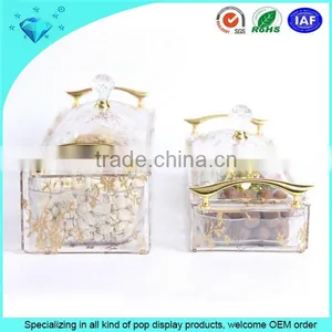 Custom Beautiful PMMA Acrylic Wedding Candy Box Acrylic Dried Fruit Box thumbnail-3