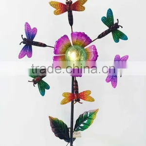 2017 New Design Metal Wind Spinner From Factory by Solar Power Garden Stake thumbnail-6