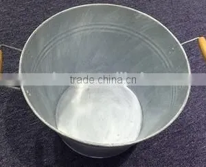 Bucket (White Washing With Wooden Handle) Big Size ,MSO-172 thumbnail-2