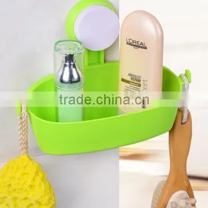 Vacuum Suction Cup Bathroom and Kitchen Plastic Shelf/holder thumbnail-2