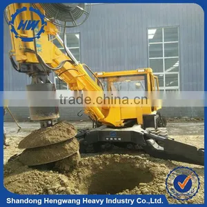 Bore Pile Foundation Hydraulic Rotary Crawler Drilling Rig for Depth 55m thumbnail-1