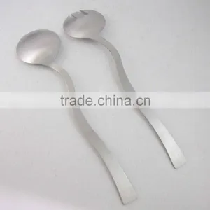 Stainless Steel Cooking Tools Salad Spoon And Salad Fork thumbnail-4