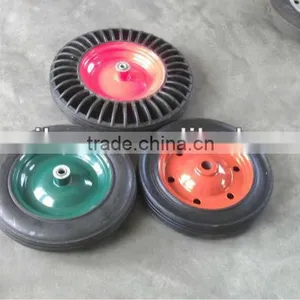 Rubber Powder Solid Wheel for Wheelbarrow Wb3800 thumbnail-4