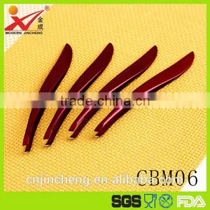 New Popular Style Wine Red Color Professional Beauty Salons Personalized Eyebrow Tweezers thumbnail-1