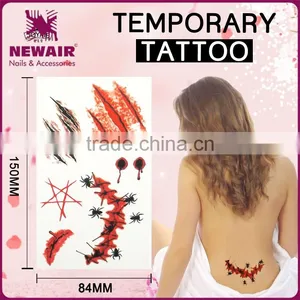 Long Lasting Printing Fashionable Design Water Transfer Body Temporary Tattoo thumbnail-3