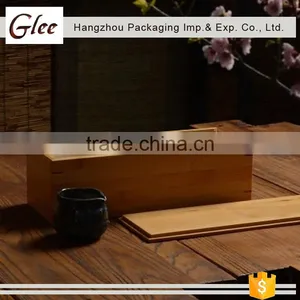 Trendy Simple Sliding Bamboo Box With a Lid thumbnail-3