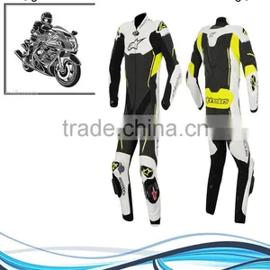 LEATHER SUIT MOTORCYCLE SUIT RACING MOTORBIKE JACKET TROUSER SUIT thumbnail-2