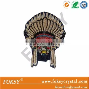 Embroidered Patches Indian Head Embroidered Patch Wholesale thumbnail-1