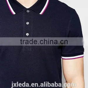Customize Men Short Sleeve 100% Cotton Pique Dry Fit Sports Golf Polo Shirt thumbnail-3