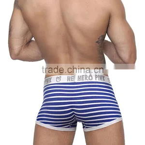 Stripe Cotton Custom Waistband Logo for Men Underwear Wholesale thumbnail-3