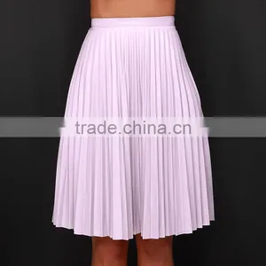 MGOO New Arrival 2015 Custom Made Chiffon Pink Pleated Skirts Summer A Line Fancy Long Skirts 15145B333 thumbnail-3