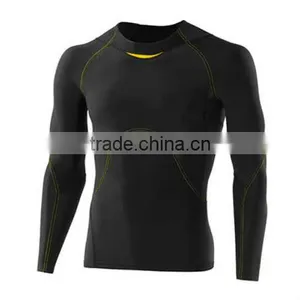 Skinny Stretch Running Wear Compression Shirt Workout Sublimation thumbnail-1