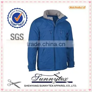 Mens Winter Jacket Coat Pocket and Polo Collar thumbnail-1