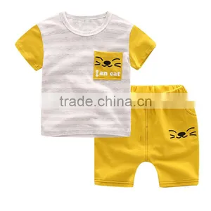 Wholesale Cute Boy Summer Clothes 2017 Baby Boy Clothing Sets thumbnail-5