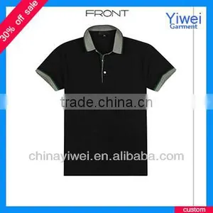 Black 100 Percent Cotton Polo Shirts Cheap High Quality Polo Shirt thumbnail-1