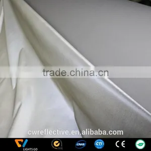 Metallic Silver Single Side Elastic Printed Reflective Knitting Fabric thumbnail-1