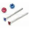 Customized Gem 316L Surgical Stainless Steel Nose Ring Jewelry / Nose Studs For Engagement thumbnail-1