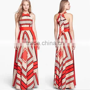 Onen W72129G 2016 Summer Dress Women Chiffom Dress Maxi Long Dress for Women thumbnail-1