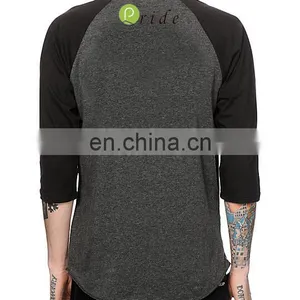 Unisex Adult Color Combination Custom Printing Baseball T-shirt-customise Long Sleeve T-shirt- Casual Wear T-shirt thumbnail-2
