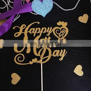 Hot Sale Happy Mother's Day Paper Cake Topper Cake Decorations thumbnail-1