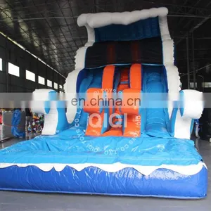 5m High Slide,inflables Juegos, Beach Waves Inflable Slide With Pool thumbnail-2