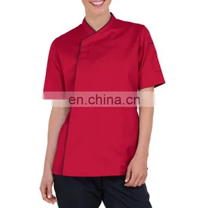 Japanese 100% Cotton Women's Chef Cook Uniform Tops thumbnail-1