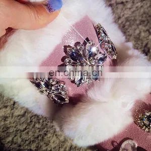 Aidocrystal Fashion Lady Shoes Warm Winter Pink Diy Rhinestone Butterfly Snow Boots for Women thumbnail-2