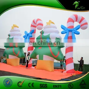 6 m Inflatable Christmas Decoration Balloons Inflatable Christmas Tree Giant Candy Sticks thumbnail-5