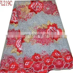 Sales Well African Swiss Embroidery Lace(FL219C)high Quality/best Price/in Stock/fashion Style/beautiful/multi Color thumbnail-3